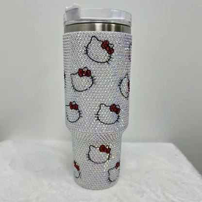 New Design Stainless Steel Crystal Sparkle Tumbler – Vibrant Colors & Rhinestone Crystal Sparkle
