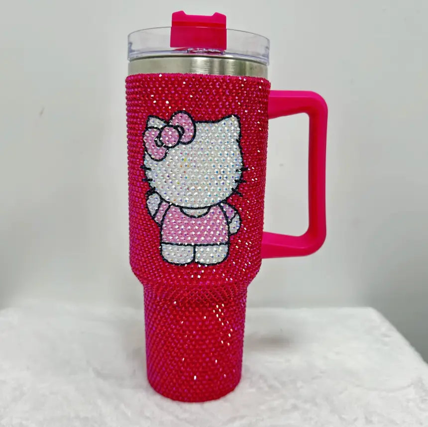 New Design Stainless Steel Crystal Sparkle Tumbler – Vibrant Colors & Rhinestone Crystal Sparkle