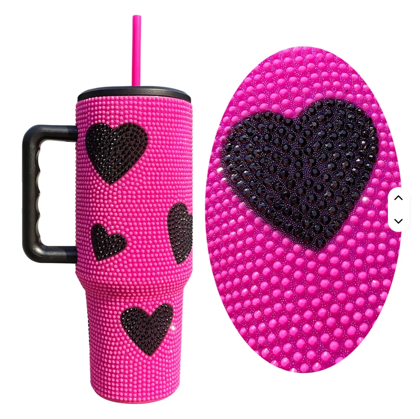 New Design Stainless Steel Crystal Sparkle Tumbler – Vibrant Colors & Rhinestone Crystal Sparkle