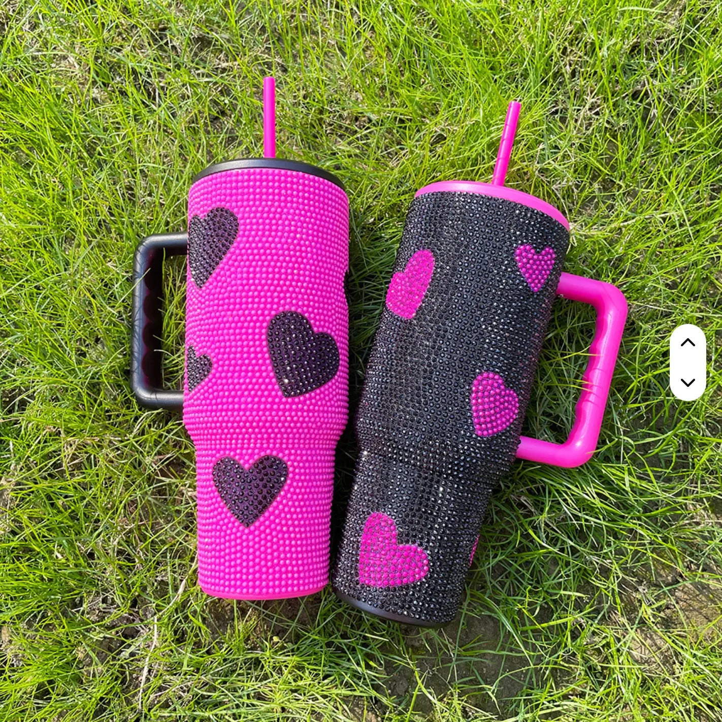 New Design Stainless Steel Crystal Sparkle Tumbler – Vibrant Colors & Rhinestone Crystal Sparkle