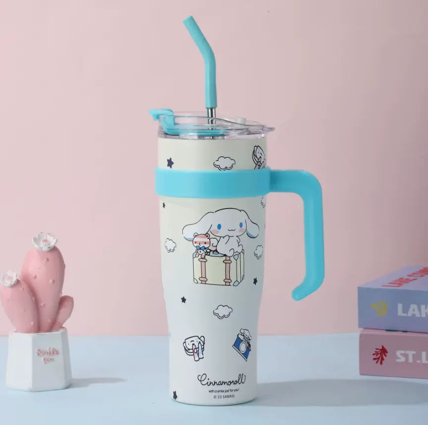 Fendiz Appearance Strawberry Bear Mickey Mouse Mug 30 oz Stainless Steel Tumbler