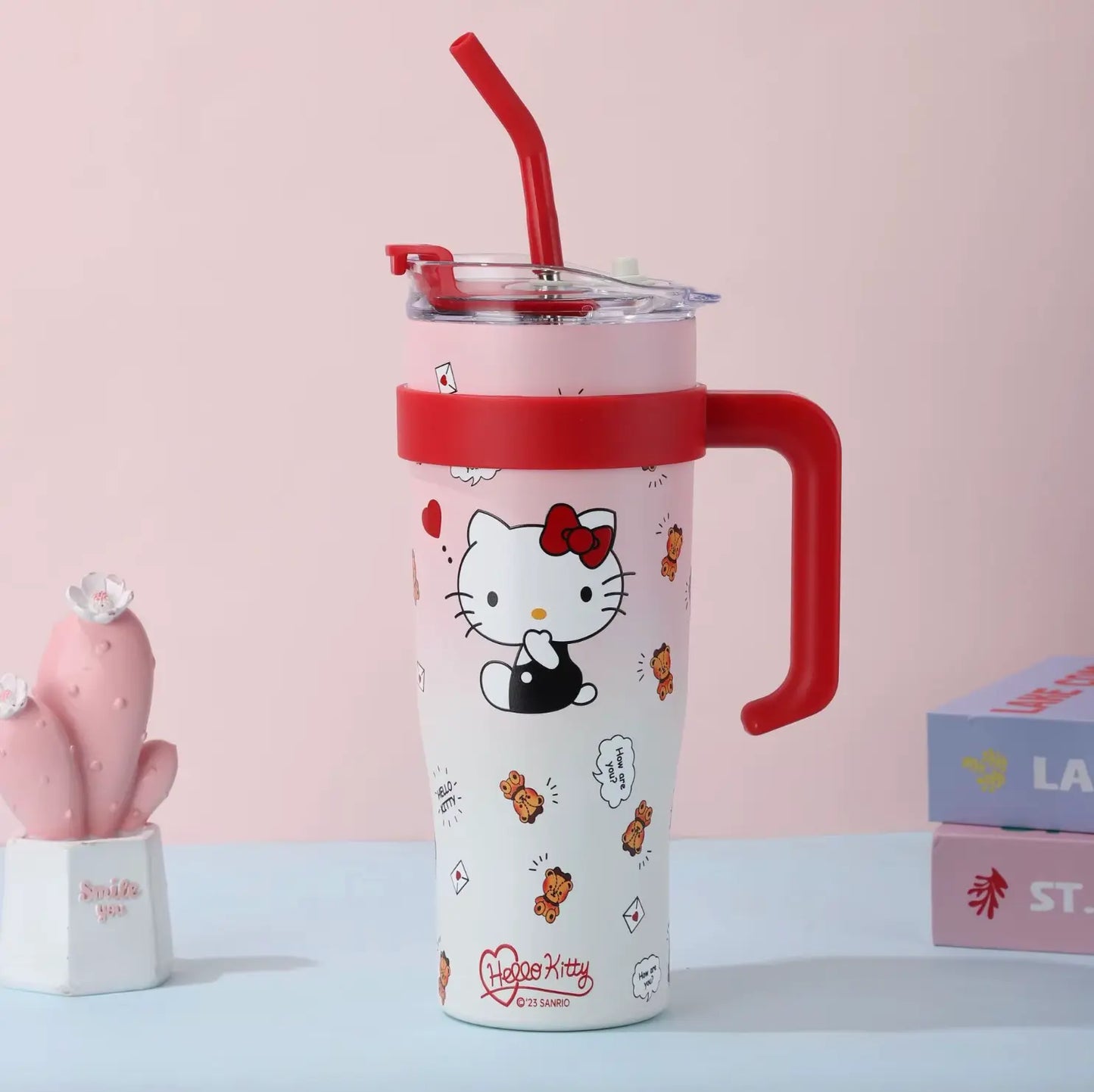 Fendiz Appearance Strawberry Bear Mickey Mouse Mug 30 oz Stainless Steel Tumbler