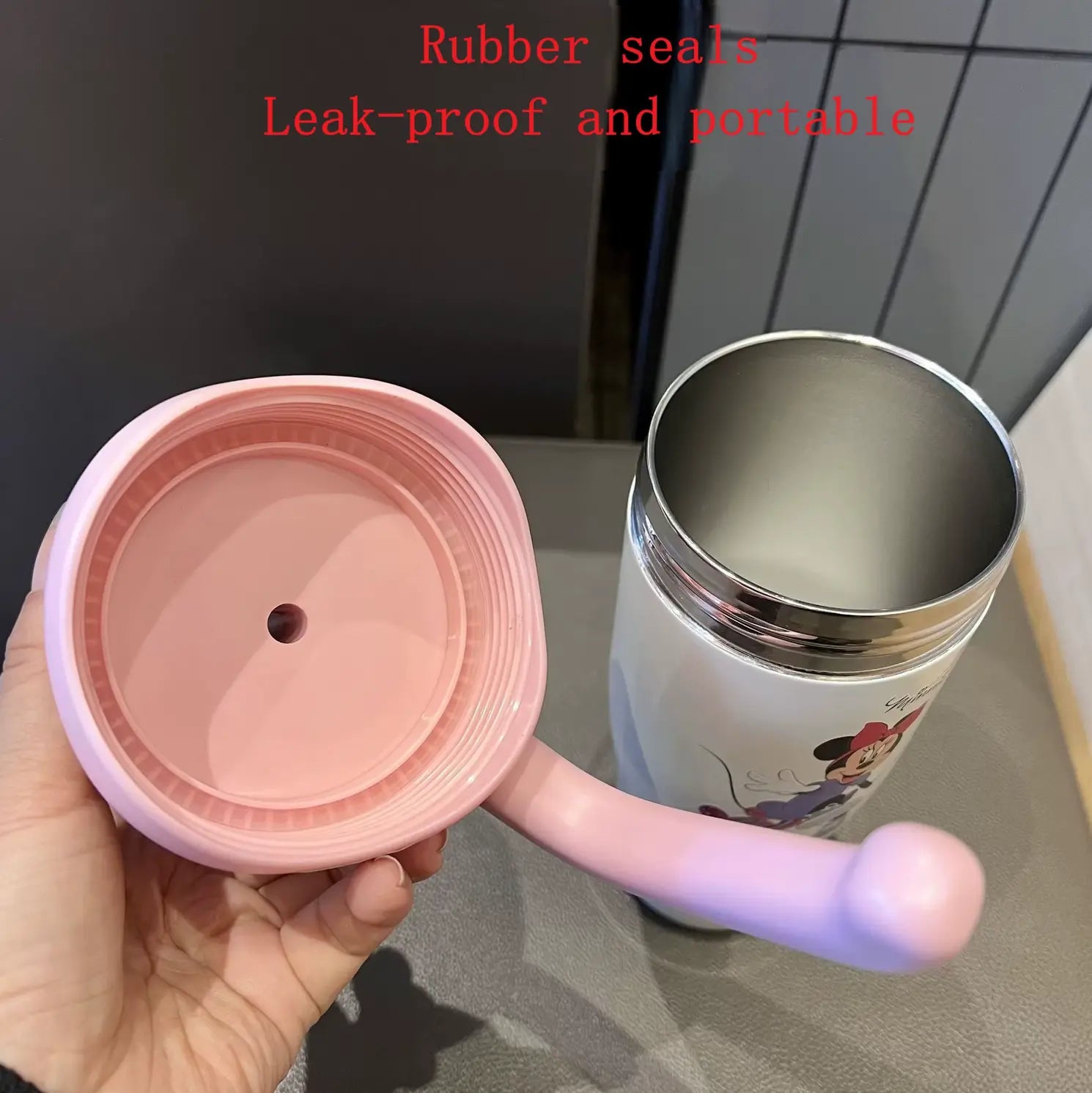 Fendiz Appearance Strawberry Bear Mickey Mouse Mug 30 oz Stainless Steel Tumbler