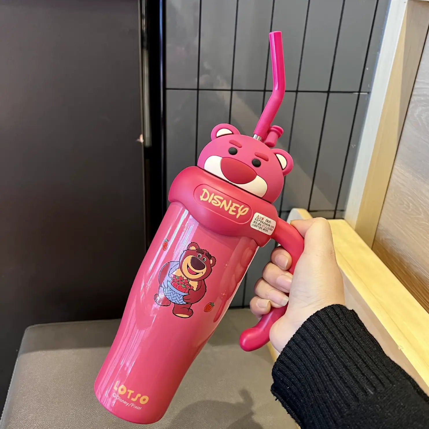 Fendiz Appearance Strawberry Bear Mickey Mouse Mug 30 oz Stainless Steel Tumbler