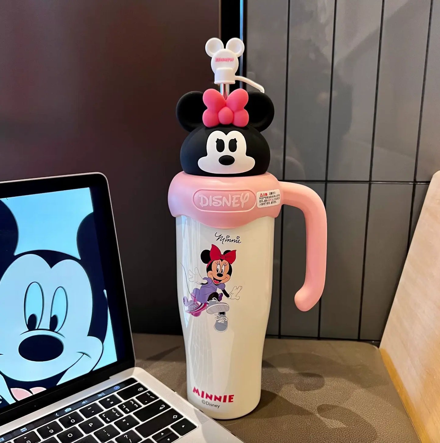 Fendiz Appearance Strawberry Bear Mickey Mouse Mug 30 oz Stainless Steel Tumbler
