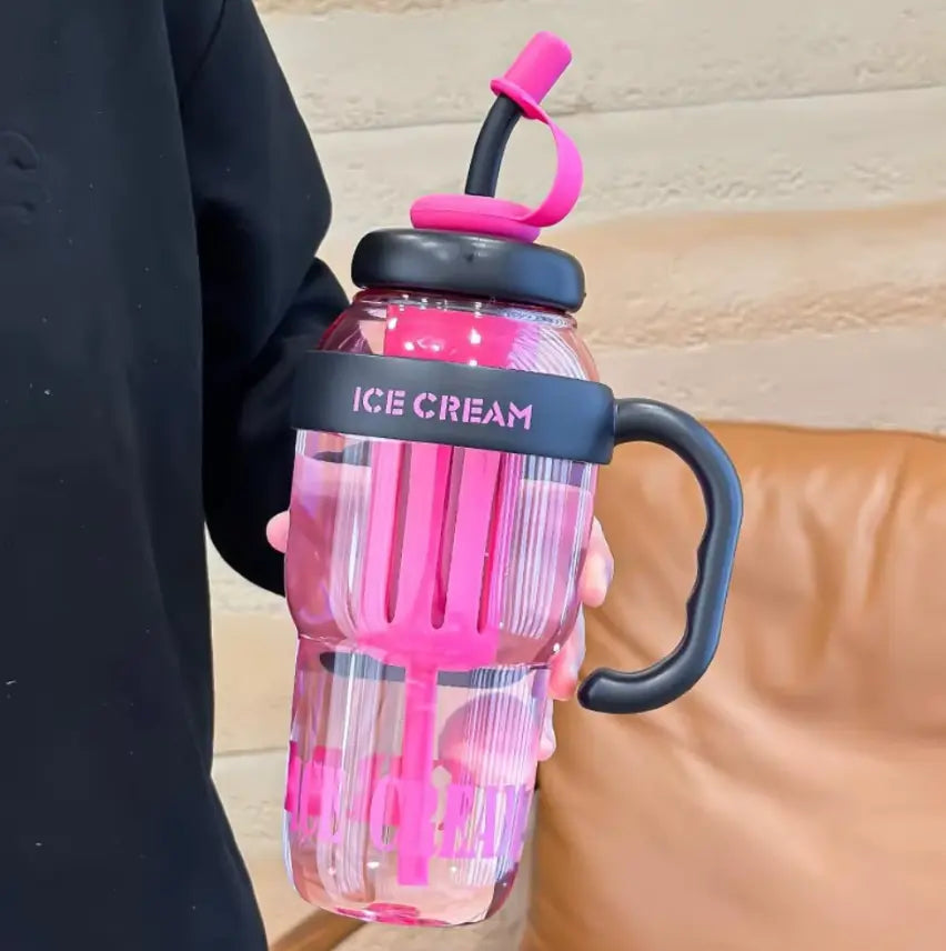 Ice Cream Tumbler Tumbler and Straw Tumbler Ice Cream 44oz Water Bottle With Straw and Tea Infuser