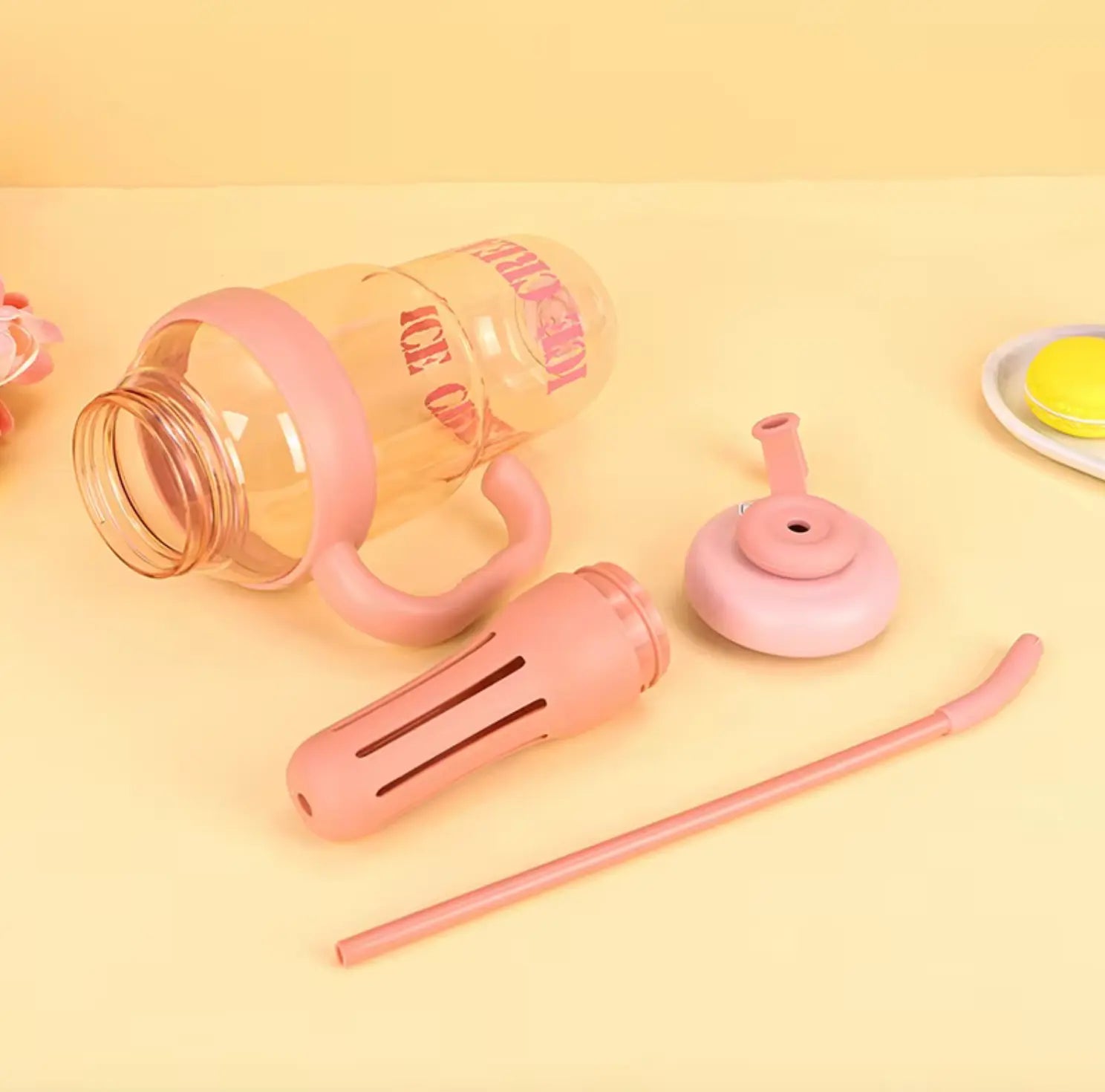 Ice Cream Tumbler Tumbler and Straw Tumbler Ice Cream 44oz Water Bottle With Straw and Tea Infuser