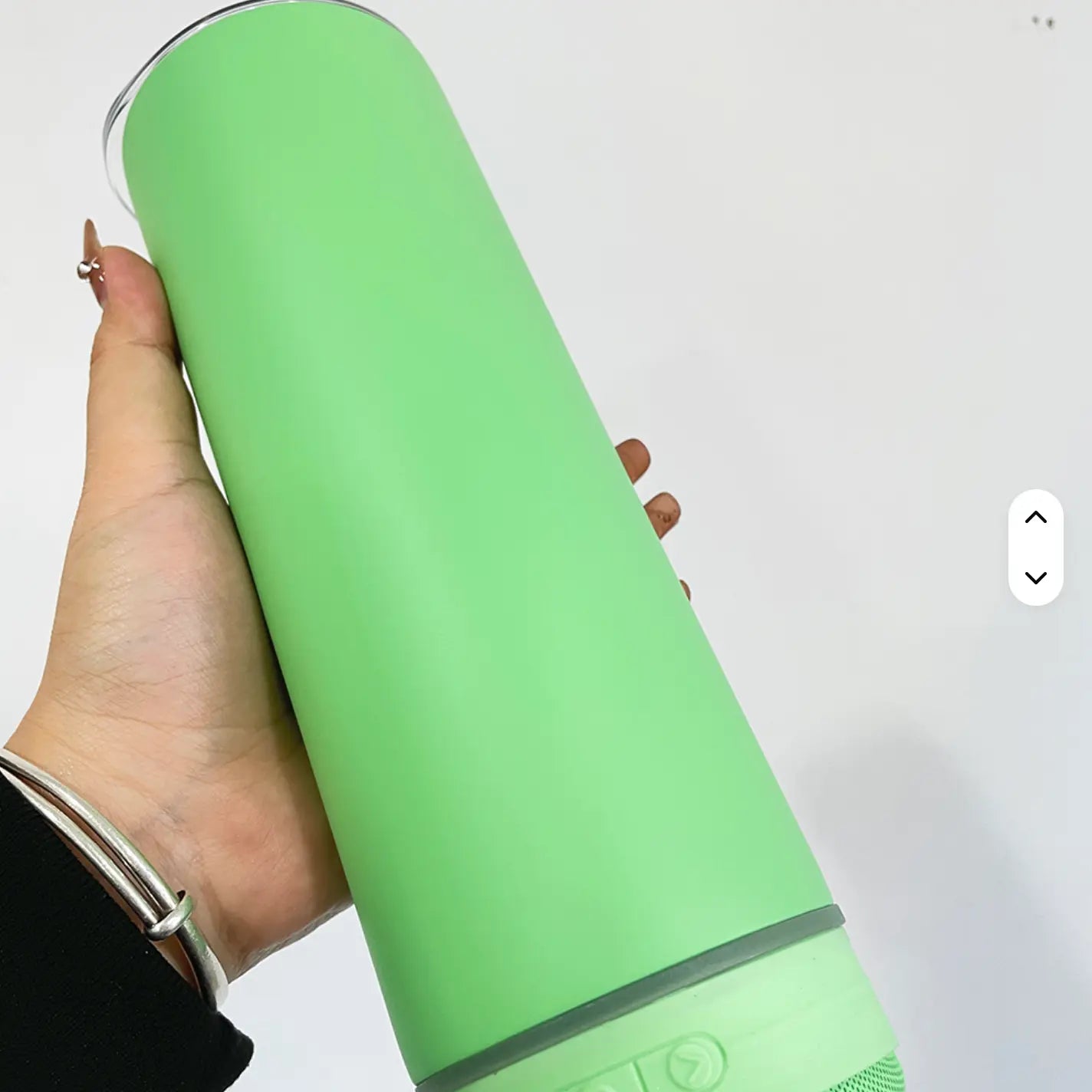 New Fendiz Music Speaker Mug Tumbler with Straw and Lid, 20oz Sublimation Skinny Stainless Steel Double Wall Tumbler