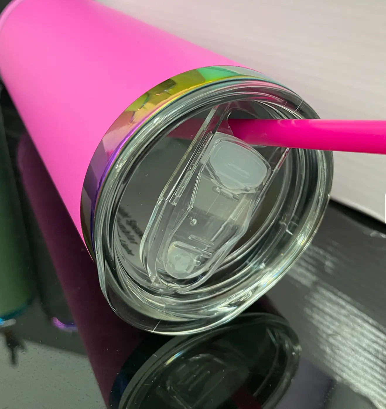 New Fendiz Music Speaker Mug Tumbler with Straw and Lid, 20oz Sublimation Skinny Stainless Steel Double Wall Tumbler