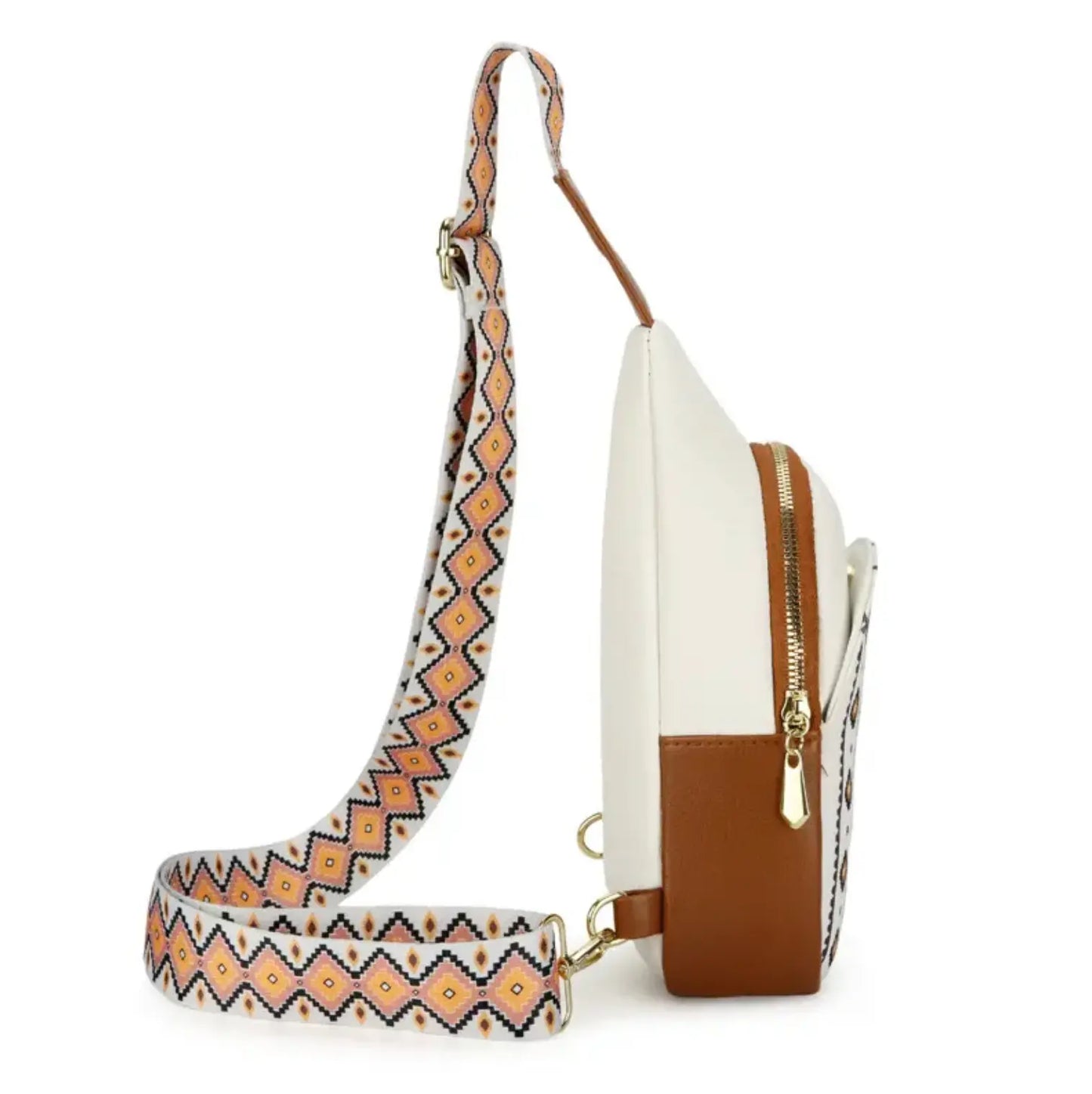 Classic Small Sling Bag for Women Leather Crossbody Fanny Packs Chest Bag. - Fendiz