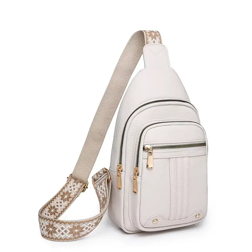 Fendiz Ladies Sling Bag Vegan Leather Waterproof Ladies Sling Crossbody, Chest Bag.