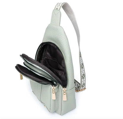 Fendiz Ladies Sling Bag Vegan Leather Waterproof Ladies Sling Crossbody, Chest Bag.