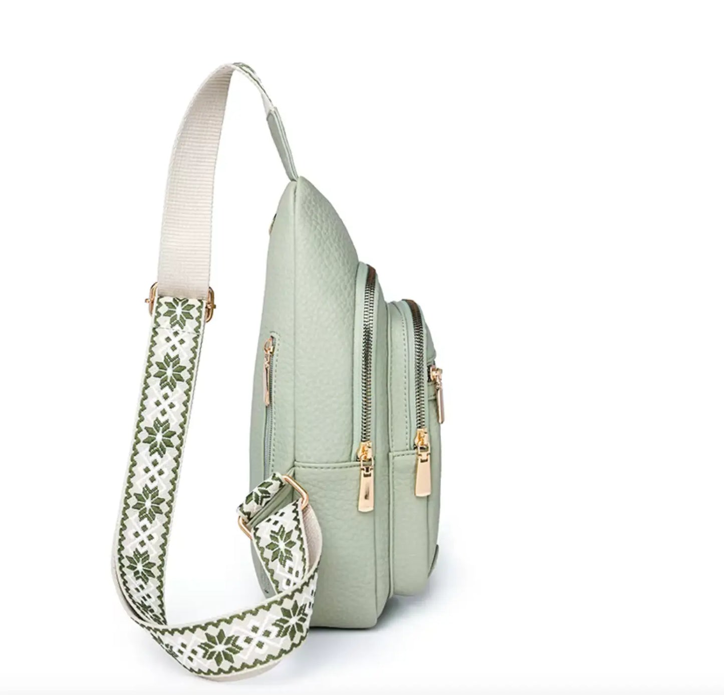 Fendiz Ladies Sling Bag Vegan Leather Waterproof Ladies Sling Crossbody, Chest Bag.