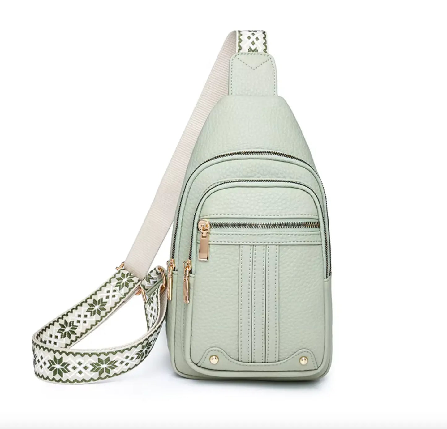 Fendiz Ladies Sling Bag Vegan Leather Waterproof Ladies Sling Crossbody, Chest Bag.