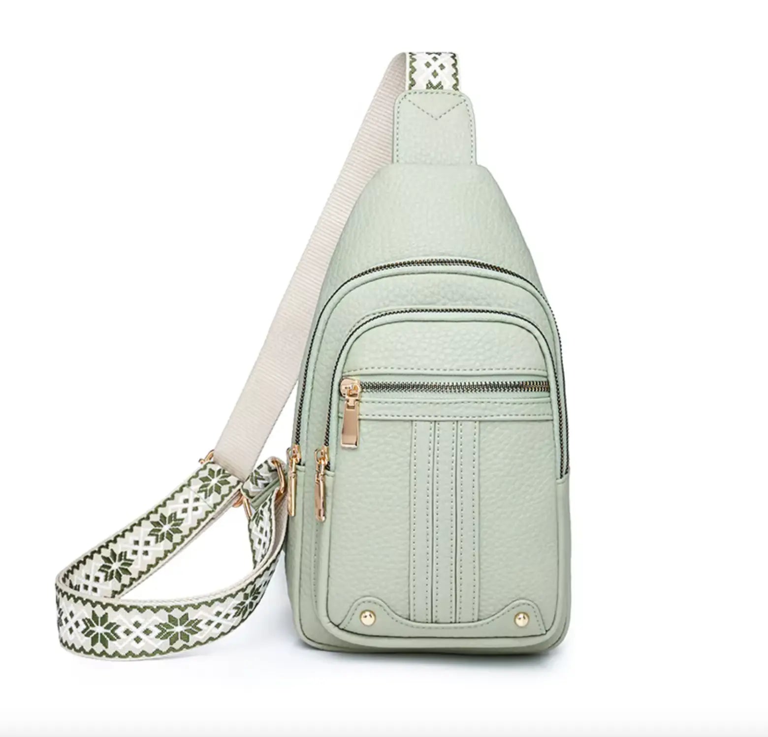 Fendiz Ladies Sling Bag Vegan Leather Waterproof Ladies Sling Crossbody, Chest Bag.