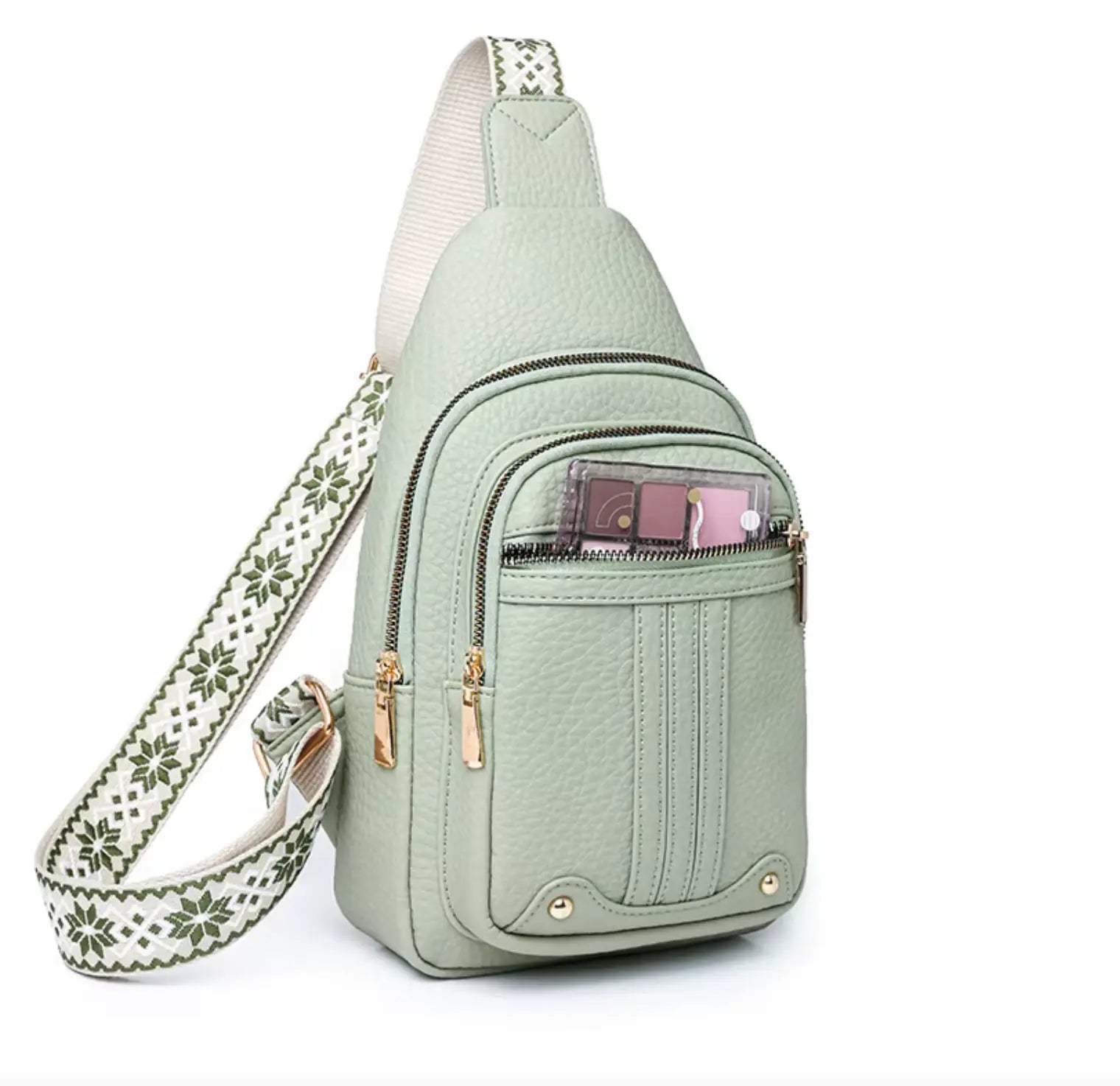 Fendiz Ladies Sling Bag Vegan Leather Waterproof Ladies Sling Crossbody, Chest Bag.