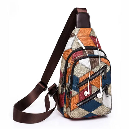 Trendy Casual Shoulder Bag Outdoor Multi-function PU Leather Waterproof Waist Packs Mobile Phone