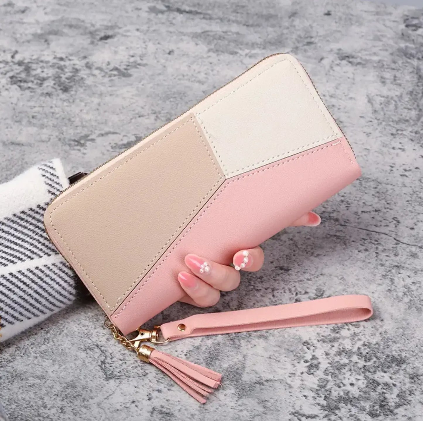 Italian New Long Wallet, Zipper, Large-capacity Mobile Phone Wallet, Multi-functional