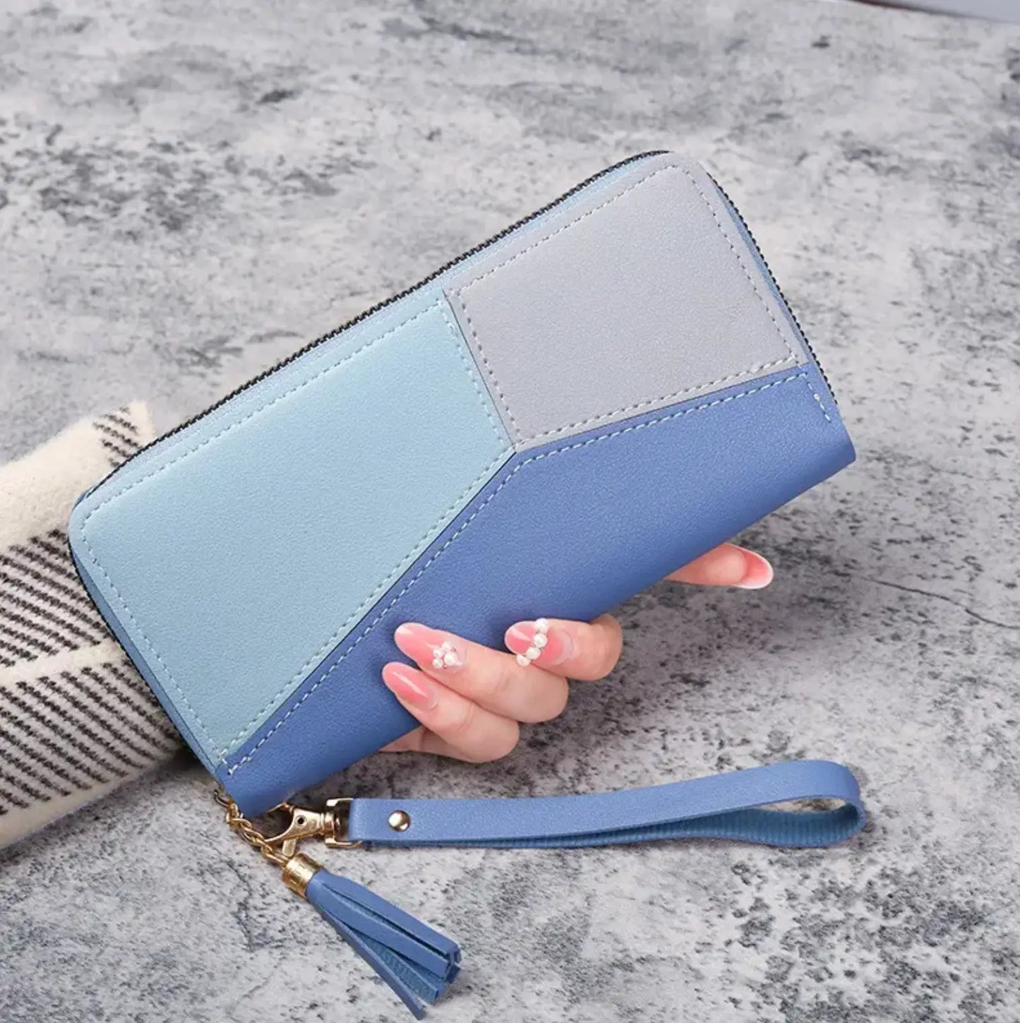 Italian New Long Wallet, Zipper, Large-capacity Mobile Phone Wallet, Multi-functional