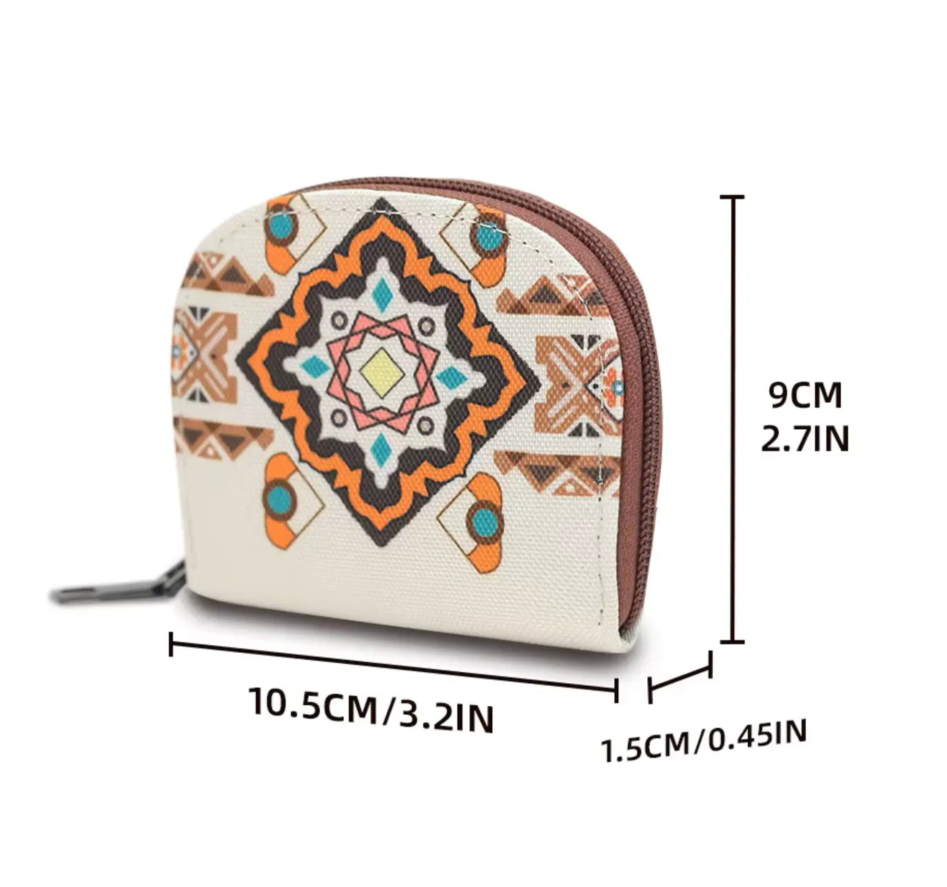 Fendiz Trendy small crossbody bags Style Mini Wallet Change Purse Aztec Pattern Coin Pouch