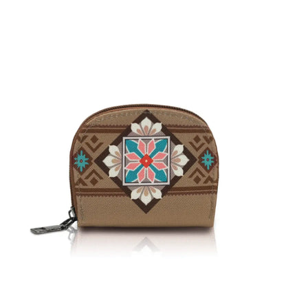 Fendiz Trendy small crossbody bags Style Mini Wallet Change Purse Aztec Pattern Coin Pouch