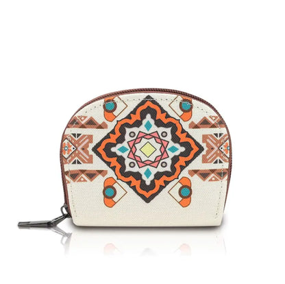 Fendiz Trendy small crossbody bags Style Mini Wallet Change Purse Aztec Pattern Coin Pouch