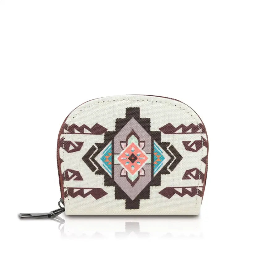 Fendiz Trendy small crossbody bags Style Mini Wallet Change Purse Aztec Pattern Coin Pouch