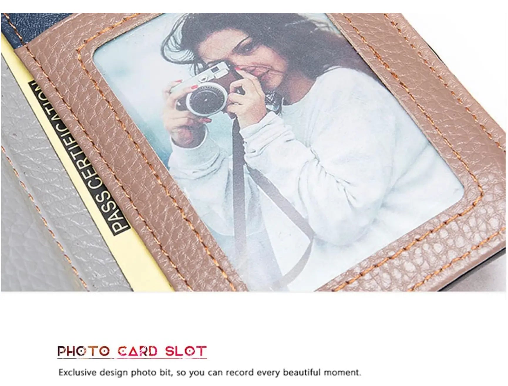 New Fendiz Multicolor Wallets Genuine Leather Card Holder Large Purses