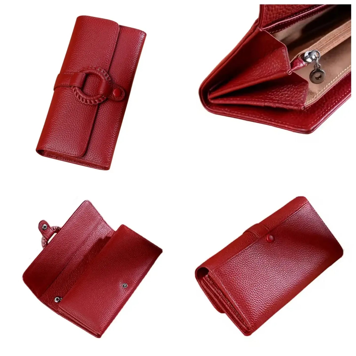 New Large Wallet PU Leather Retro For Credit Cards, Driver License, Money