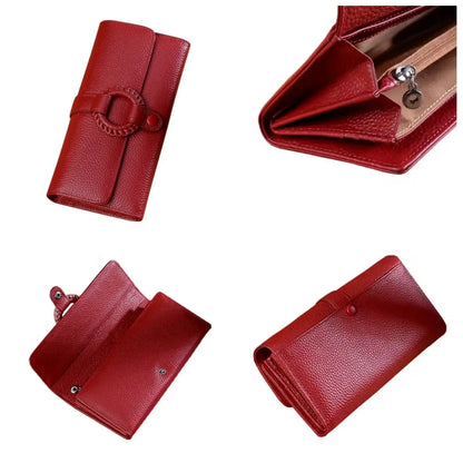 New Large Wallet PU Leather Retro For Credit Cards, Driver License, Money