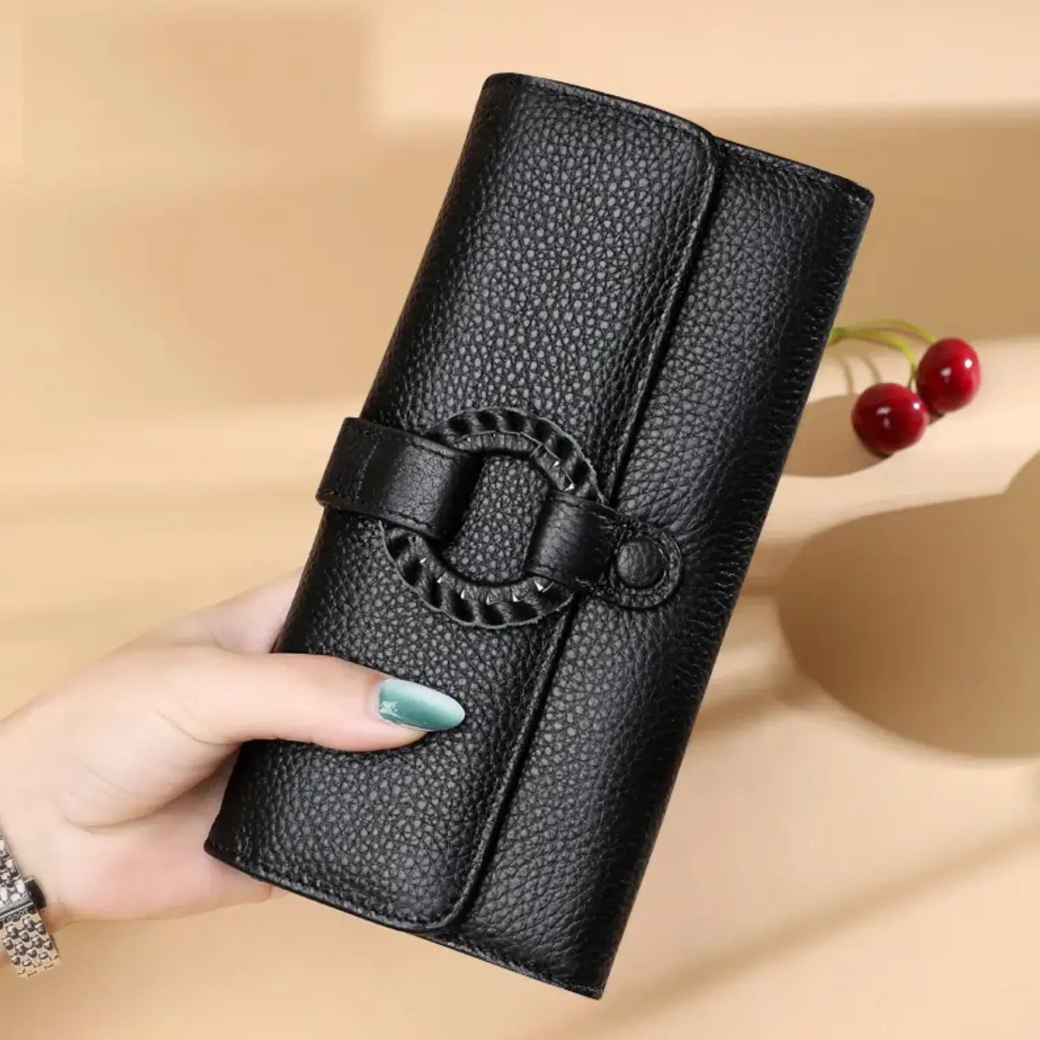 New Large Wallet PU Leather Retro For Credit Cards, Driver License, Money