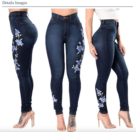 Fendiz Autumn Design Slim Fit Elastic Jeans for Women's Comfortable High Quality Casual Pencil Denim Pants